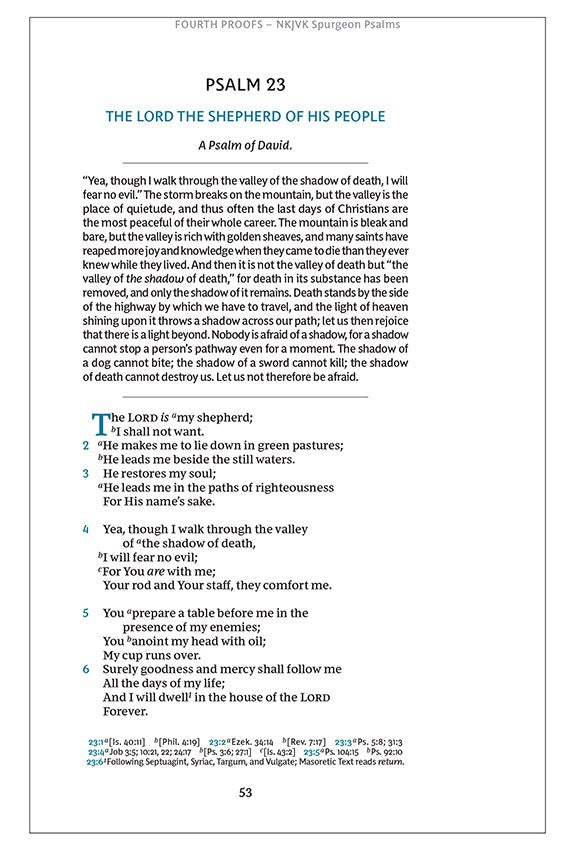 Spurgeon and the Psalms: The Book of Psalms with Devotions from Charles Spurgeon (NKJV, Maclaren Series, Black Leathersoft, Comfort Print)
