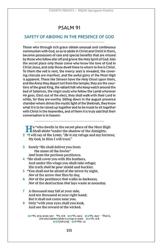 Spurgeon and the Psalms: The Book of Psalms with Devotions from Charles Spurgeon (NKJV, Maclaren Series, Black Leathersoft, Comfort Print)