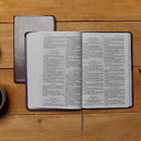 KJV Holy Bible: Large Print Thinline, Black Goatskin Leather, Premier collection, Red Letter, Comfort Print: King James Version