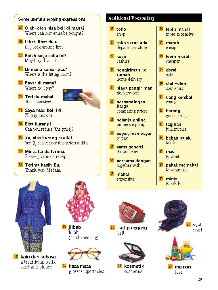 Indonesian Picture Dictionary