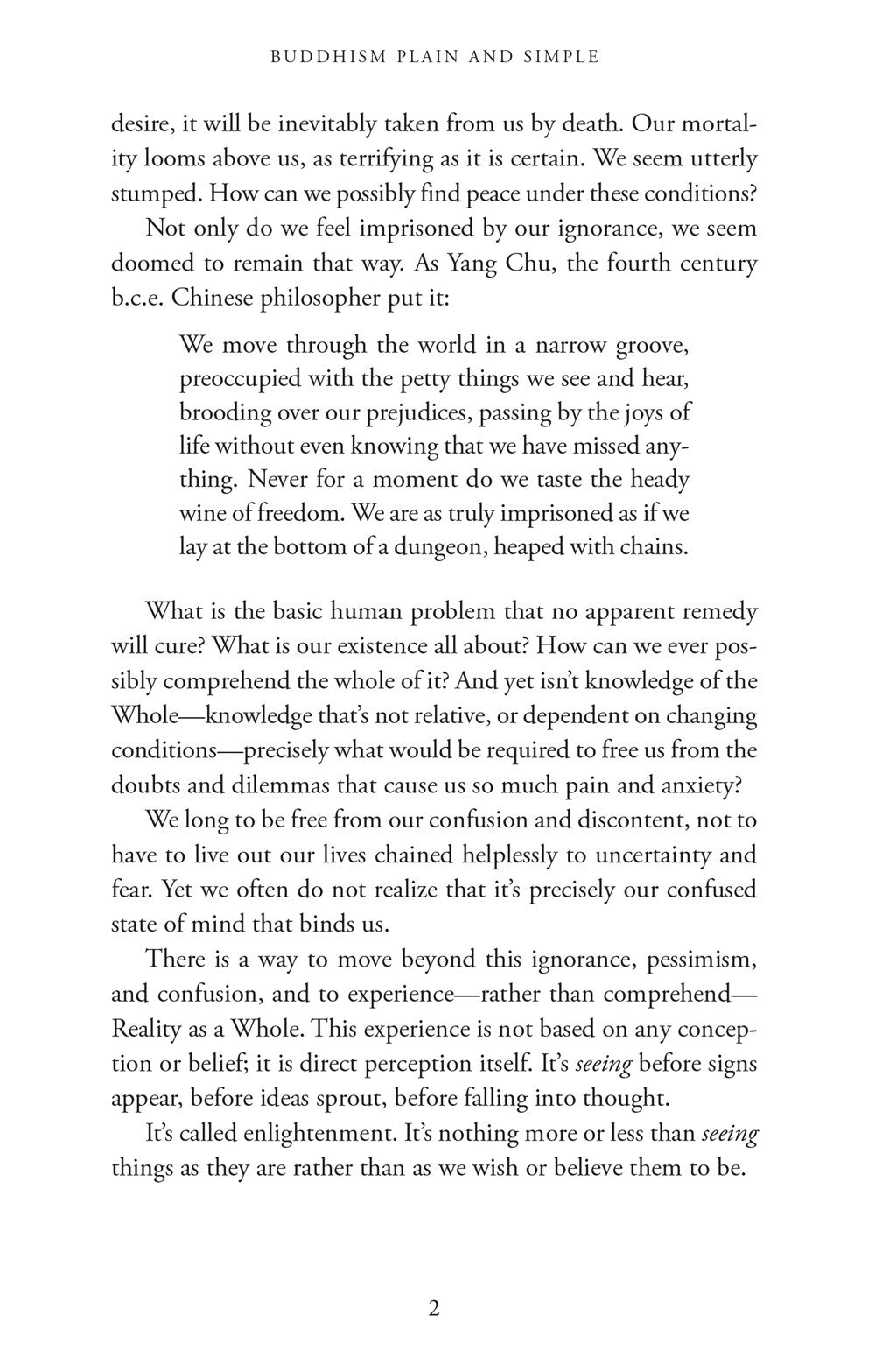 Buddhism Plain and Simple