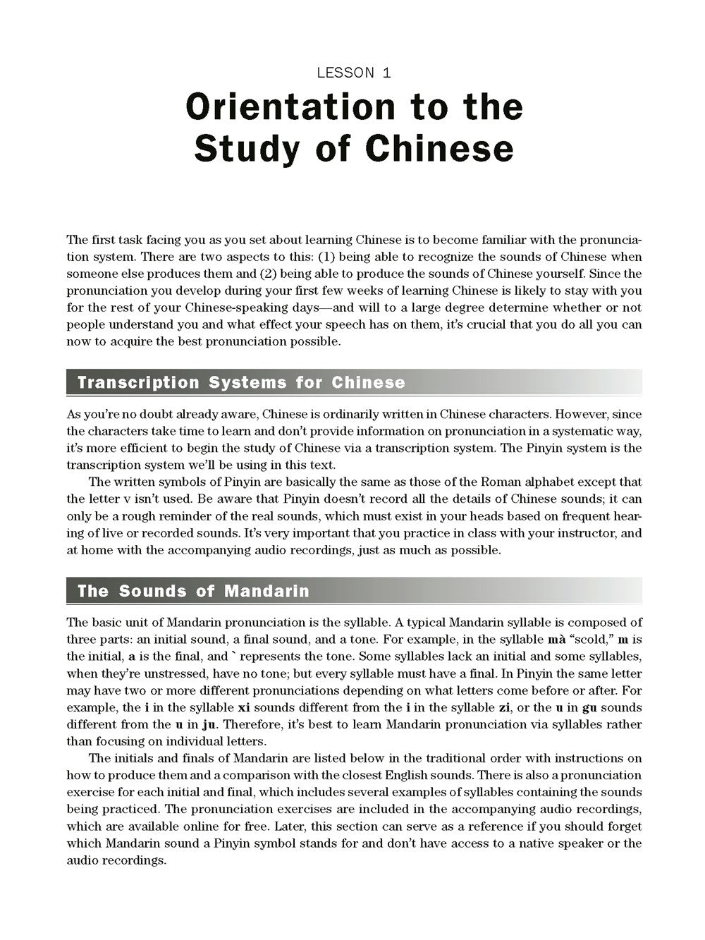 Elementary Mandarin Chinese Textbook