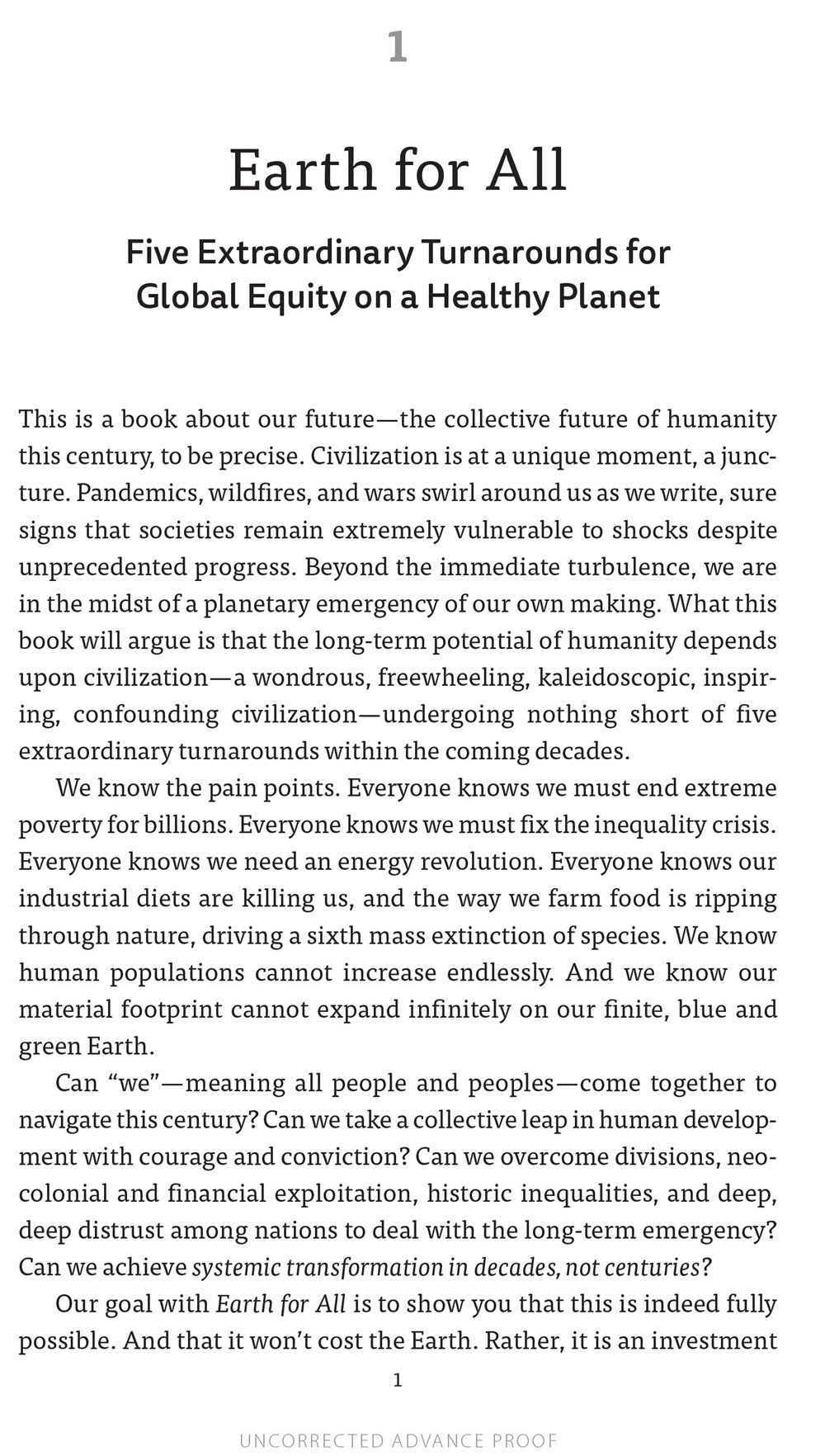 Earth for All