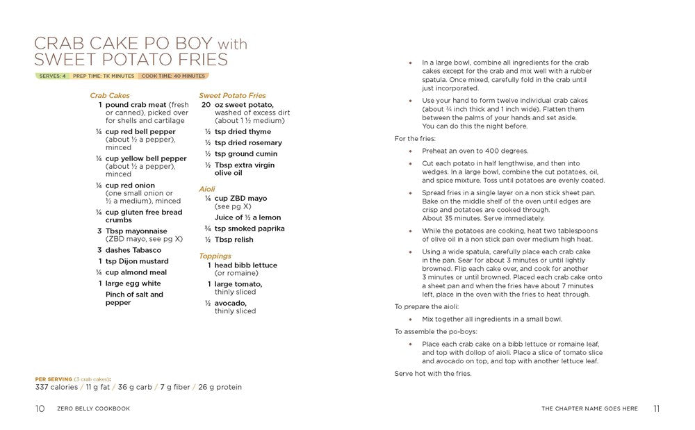 Zero Belly Cookbook