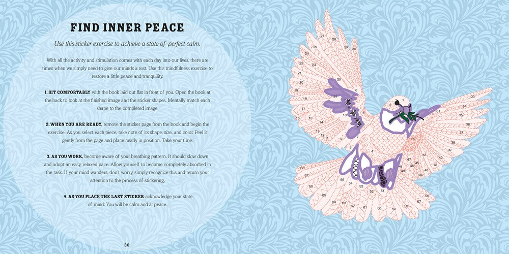 Sticker by Number: Calming Creatures