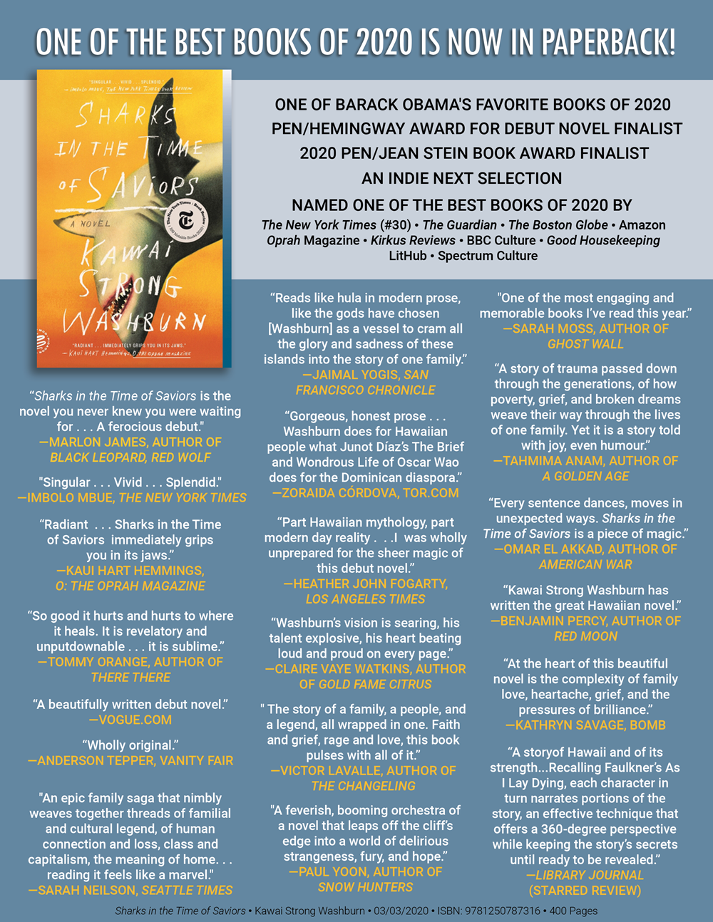 Sharks in the Time of Saviors