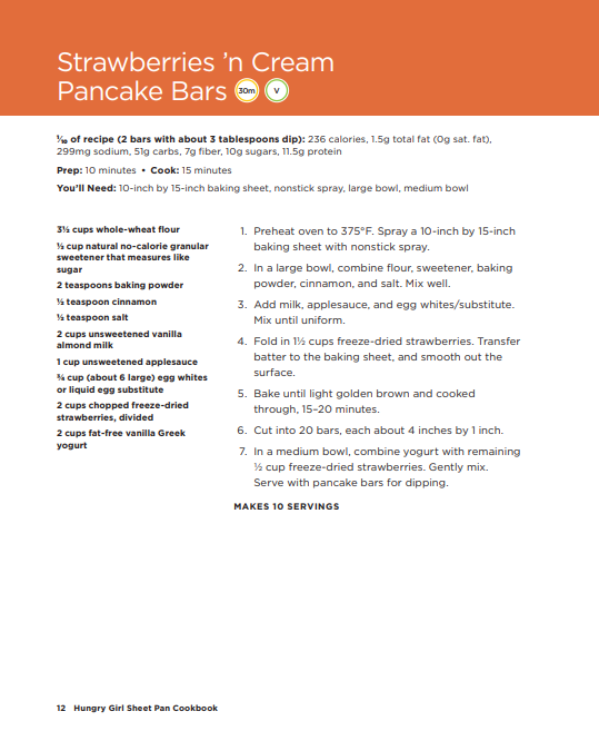 Hungry Girl Sheet Pan Cookbook: One-Pan Wonders Under 400 Calories