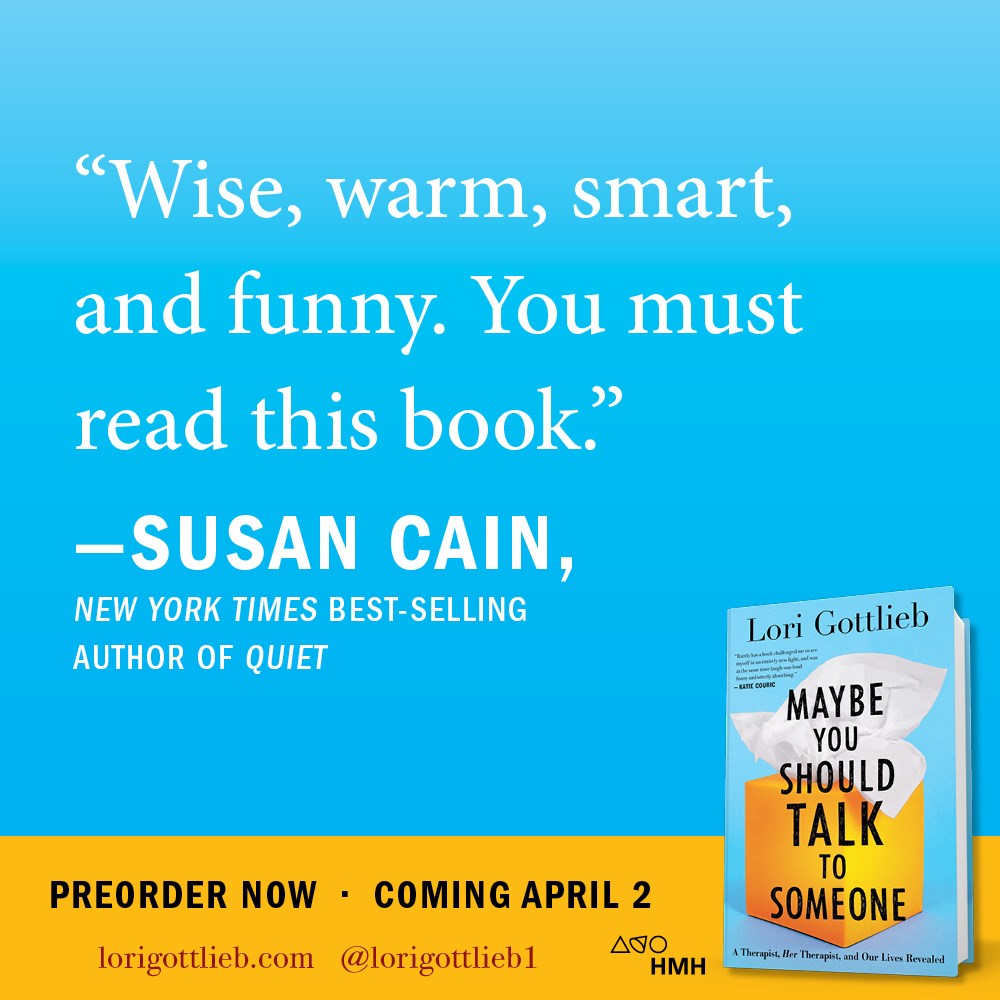 Maybe You Should Talk To Someone