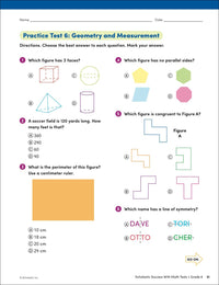 Scholastic Success with Math Tests Grade 6 Workbook
