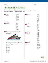 Scholastic Success with Math Tests Grade 6 Workbook