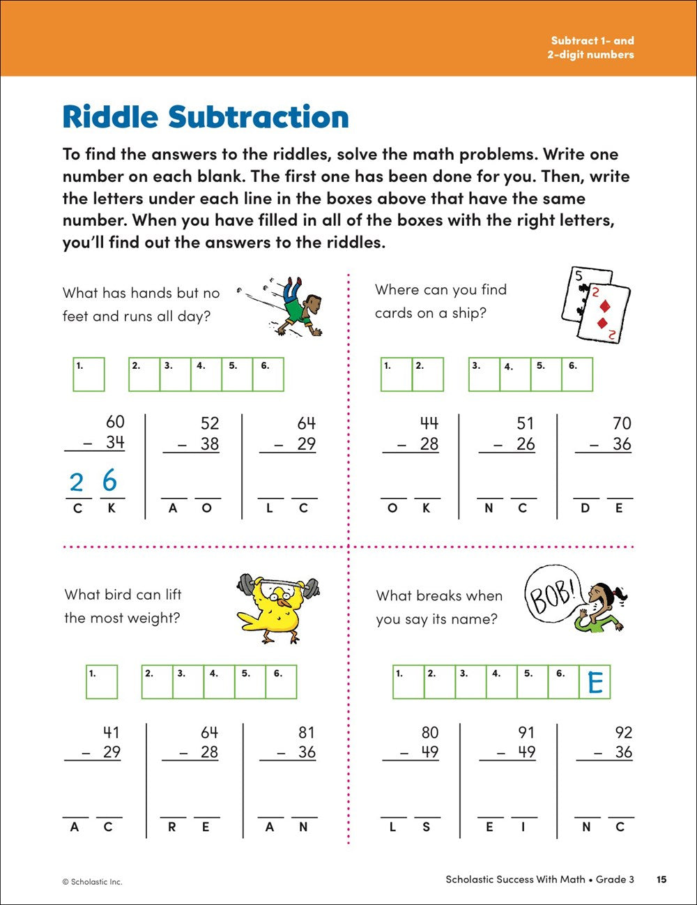Scholastic Success with Math Grade 3 Workbook