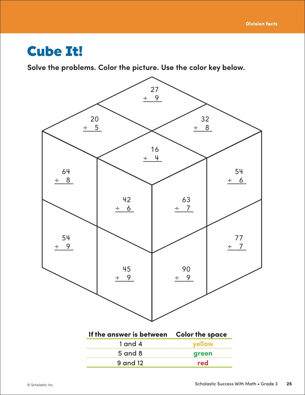 Scholastic Success with Math Grade 3 Workbook