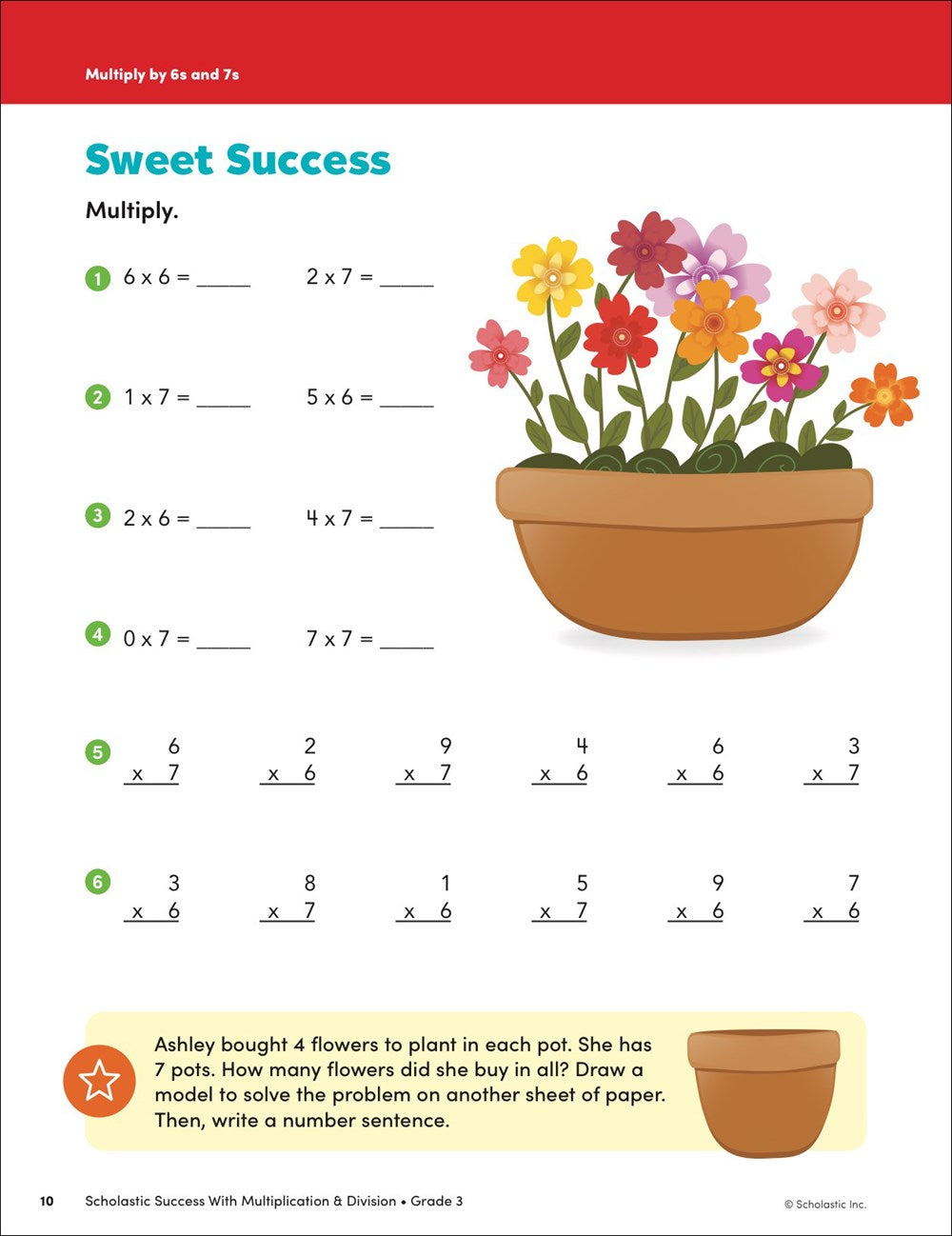 Scholastic Success with Multiplication & Division Grade 3 Workbook