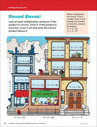 Scholastic Success with Multiplication Facts Grades 3-4 Workbook