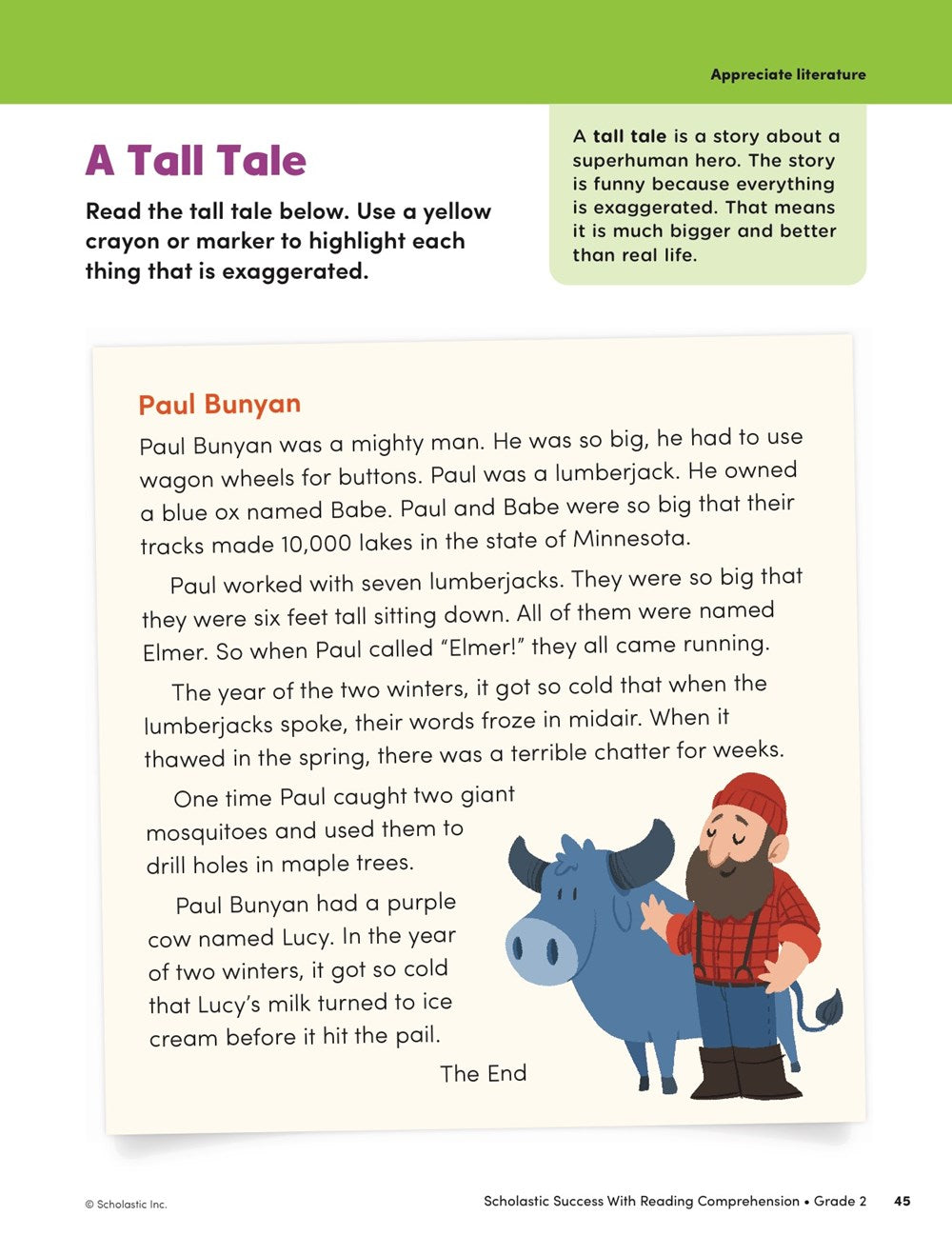 Scholastic Success with Reading Comprehension Grade 2 Workbook