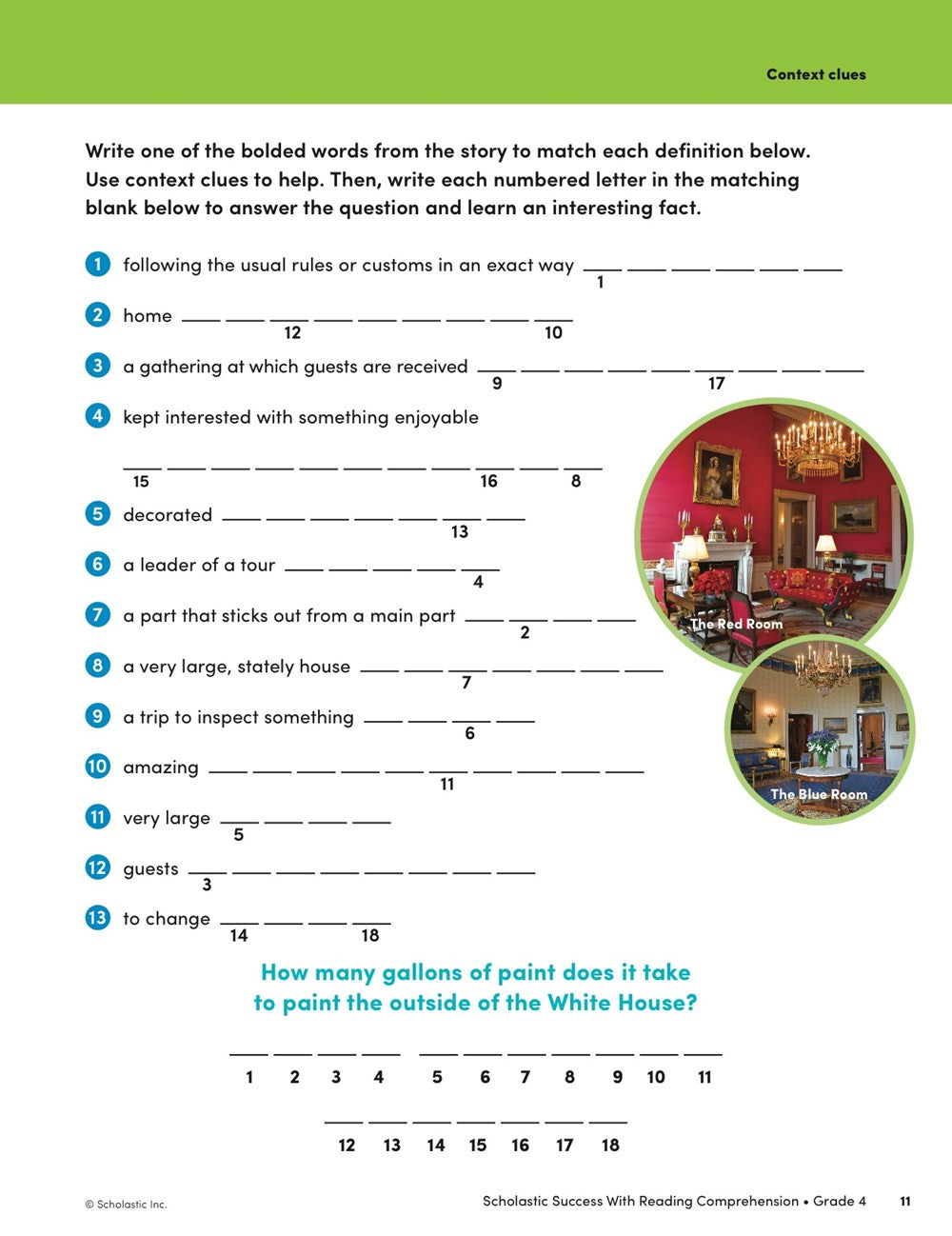 Scholastic Success with Reading Comprehension Grade 4 Workbook