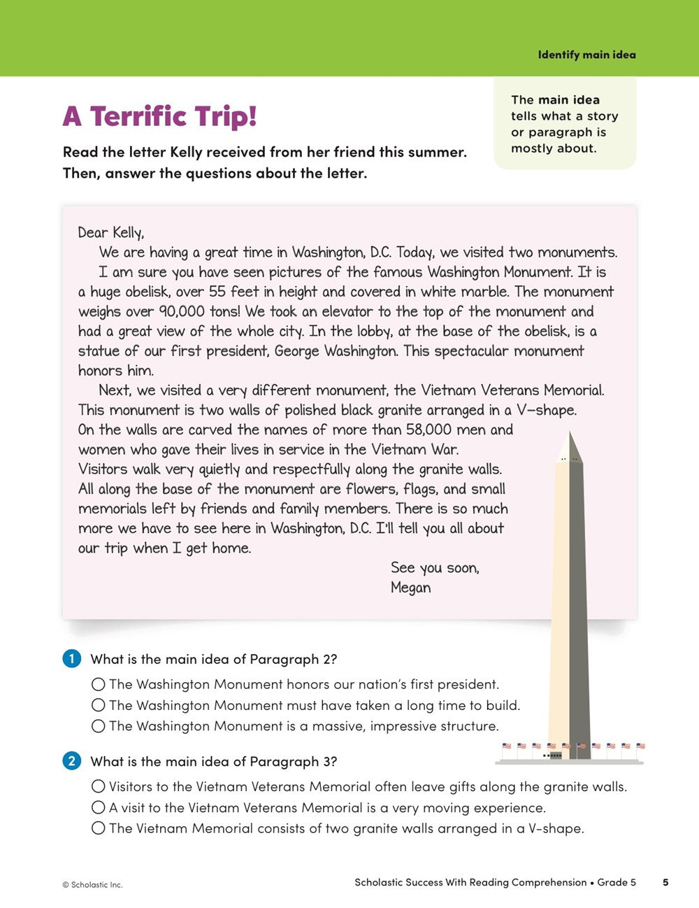 Scholastic Success with Reading Comprehension Grade 5 Workbook