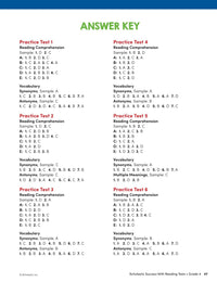 Scholastic Success with Reading Tests Grade 4 Workbook
