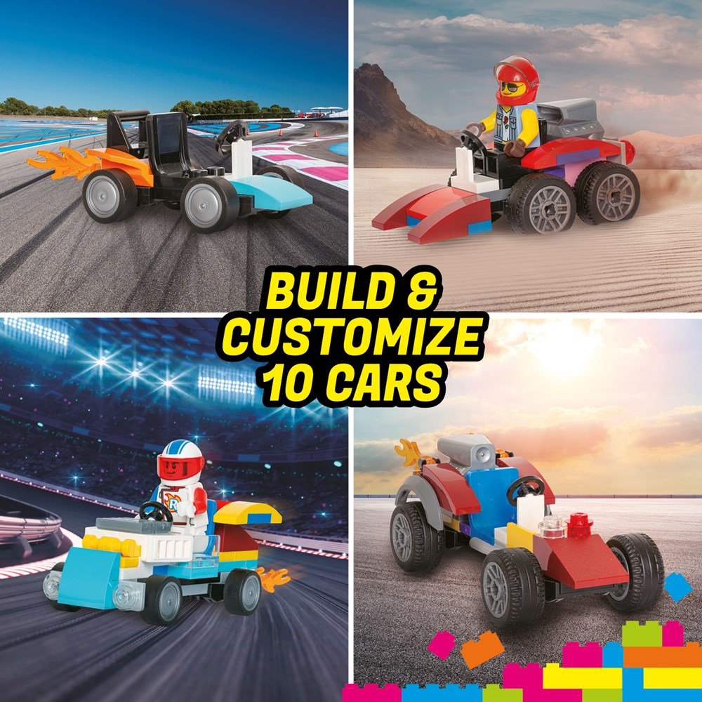 KLUTZ Lego Race Cars STEM Activity Kit, Small