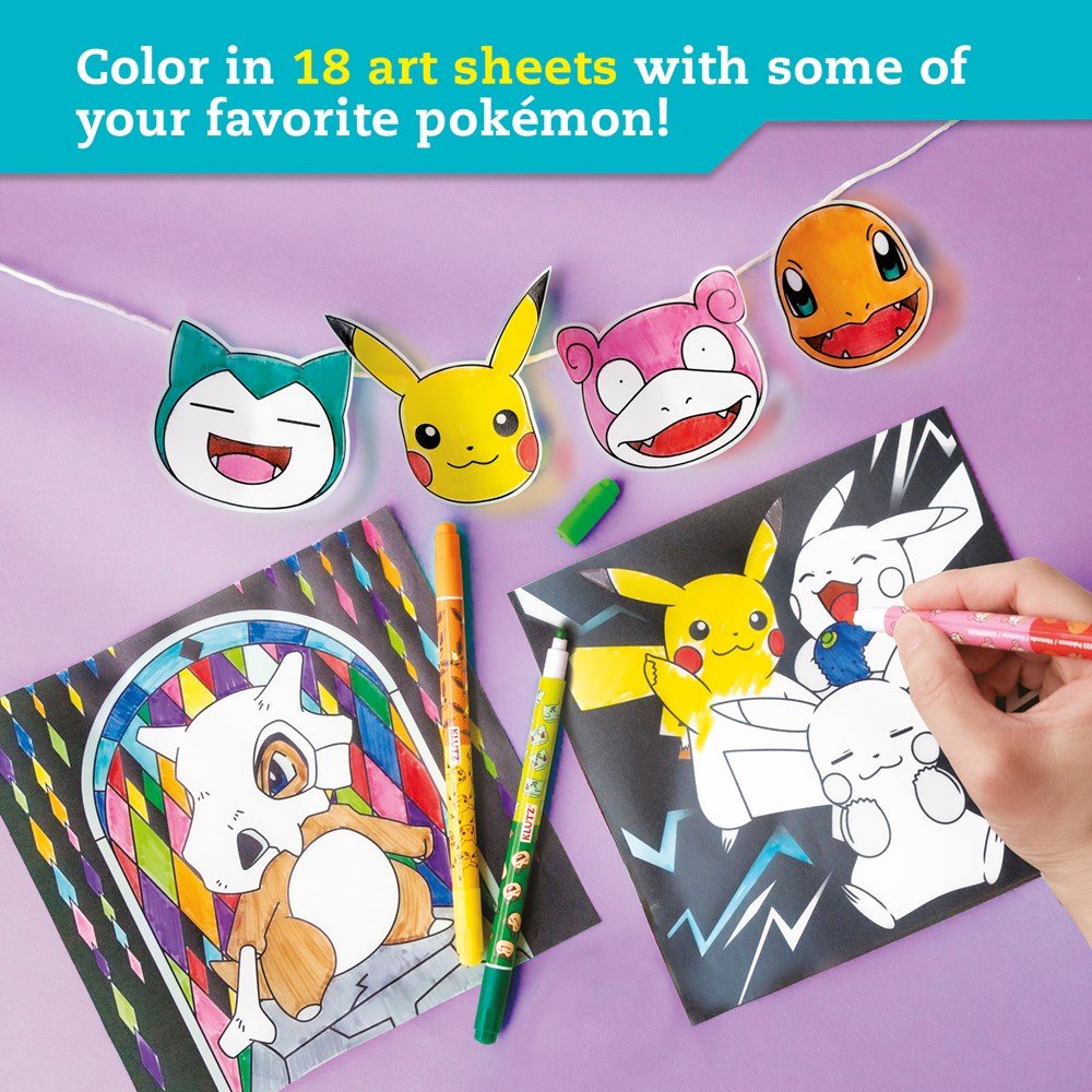 KLUTZ Pokémon Stained Glass Art Craft Kit, Medium