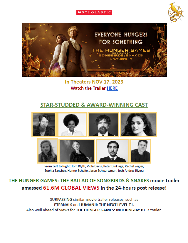 The Ballad of Songbirds and Snakes (A Hunger Games Novel)