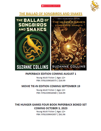 The Ballad of Songbirds and Snakes (A Hunger Games Novel): Movie Tie-In Edition (The Hunger Games)