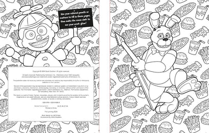 Five Nights at Freddy's Glow in the Dark Coloring Book | The Perfect Stocking Stuffer!