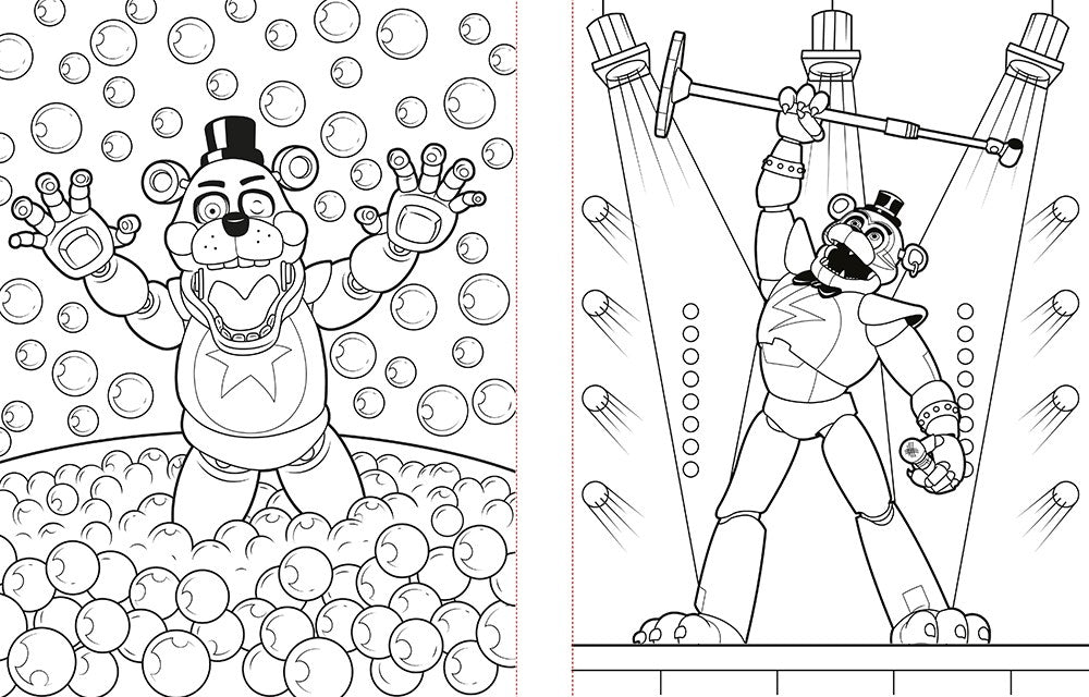 Five Nights at Freddy's Glow in the Dark Coloring Book | The Perfect Stocking Stuffer!
