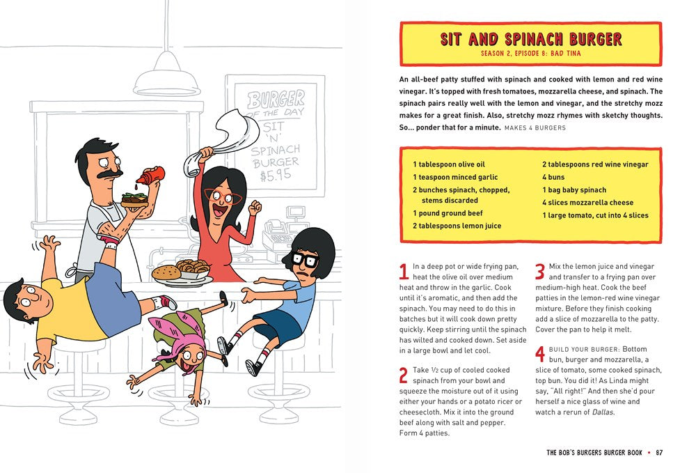 The Bob's Burgers Burger Book: Real Recipes for Joke Burgers