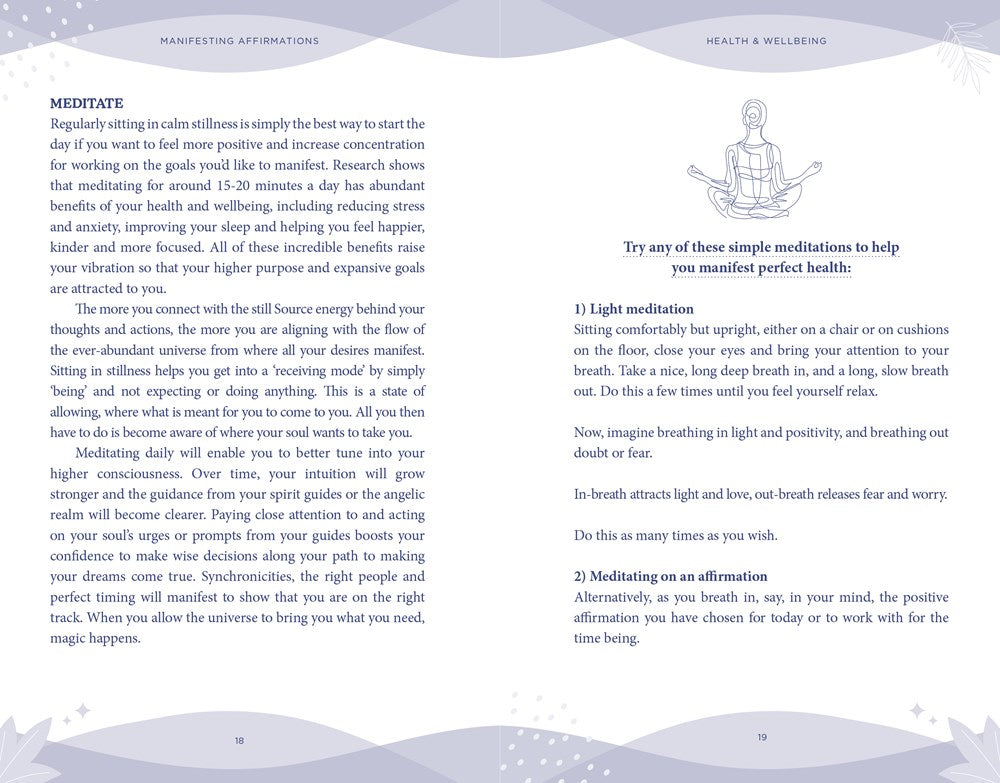 Manifesting Affirmations Book & Card Deck