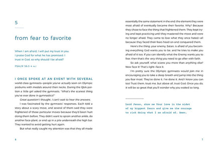Live on Purpose: 100 Devotions for Letting Go of Fear and Following God