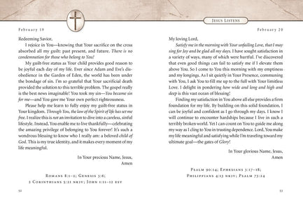 Jesus Listens: Daily Devotional Prayers of Peace, Joy, and Hope (A 365-Day Prayer Book) - The Perfect Christian Christmas Gift