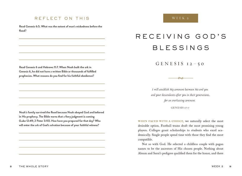 The Whole Story: A 52-Week Devotional Journey Through Every Book of the Bible - The Perfect Christian Christmas Gift