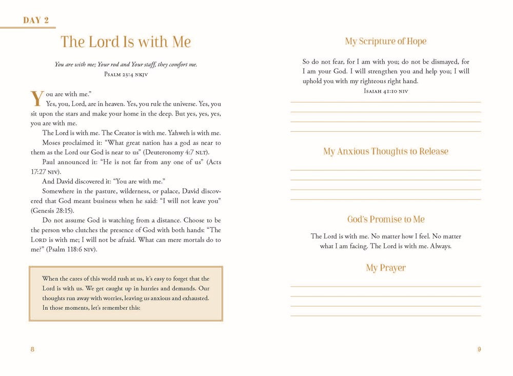 Calm Moments for Anxious Days: A 90-Day Devotional Journey (90 Daily Devotions, with Journal Prompts, to Promote Wellness and Peace and Decrease Worry and Stress)