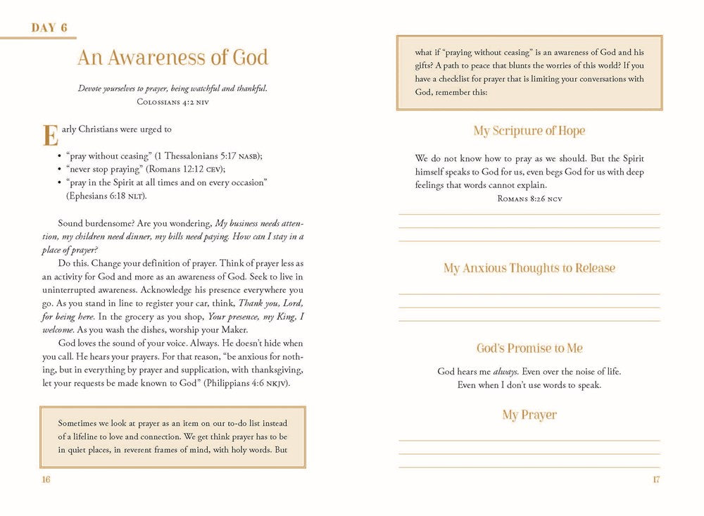 Calm Moments for Anxious Days: A 90-Day Devotional Journey (90 Daily Devotions, with Journal Prompts, to Promote Wellness and Peace and Decrease Worry and Stress)