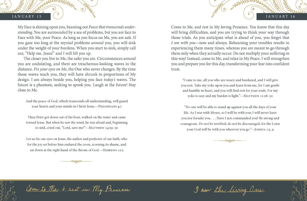 Jesus Calling, Commemorative Edition: Enjoying Peace in His Presence (A 365-Day Devotional, Includes 12 Bonus Devotions and 12 Letters from the Author) - The Perfect Christian Christmas Gift