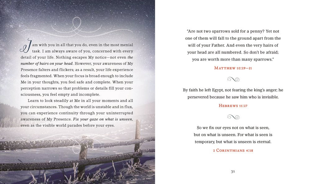 Jesus Calling for Christmas, Padded Hardcover, with Full Scriptures