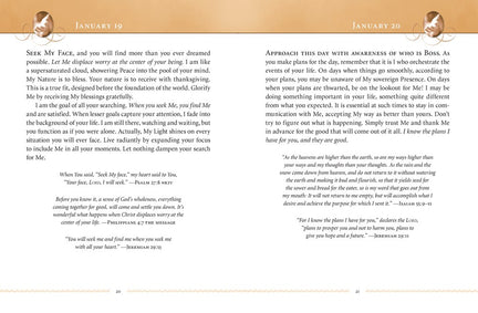 Jesus Calling, Large Text Brown Leathersoft, with Full Scriptures: Enjoying Peace in His Presence (a 365-Day Devotional) - The Perfect Christian Chris