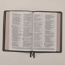 NKJV, Thinline Reference Bible, Large Print, Premium Goatskin Leather, Green, Premier Collection, Red Letter, Comfort Print