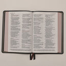 NKJV, Thinline Reference Bible, Large Print, Premium Goatskin Leather, Green, Premier Collection, Red Letter, Comfort Print