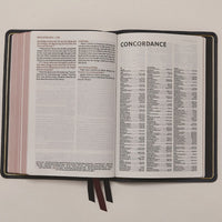 NKJV, Thinline Reference Bible, Large Print, Premium Goatskin Leather, Green, Premier Collection, Red Letter, Comfort Print
