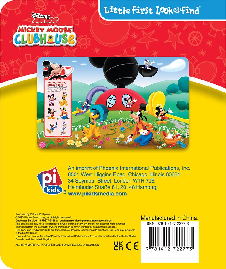 Mickey Mouse Clubhouse - My Little First Look and Find Activity Book - PI Kids