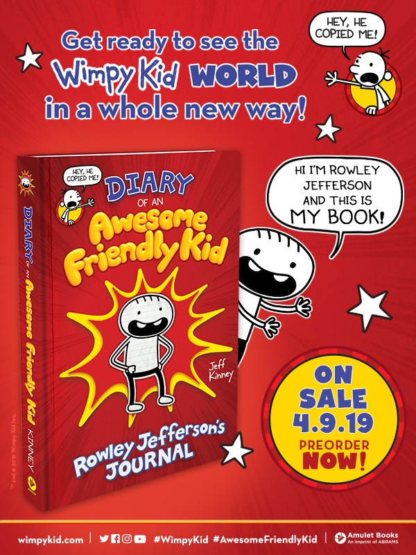 Diary of an Awesome Friendly Kid: Rowley Jefferson's Journal: From the Creator of Diary of a Wimpy Kid (The Awesome Friendly Kid Series)