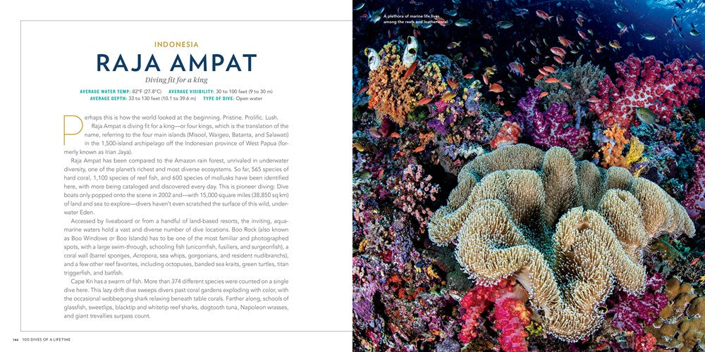 100 Dives of a Lifetime: The World's Ultimate Underwater Destinations (100 of a Lifetime)