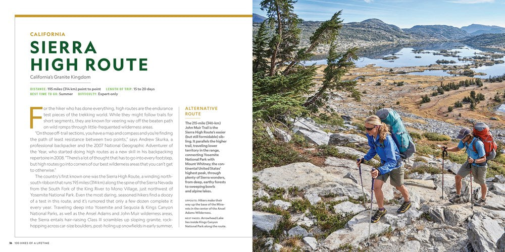 100 Hikes of a Lifetime: The World's Ultimate Scenic Trails (100 of a Lifetime)