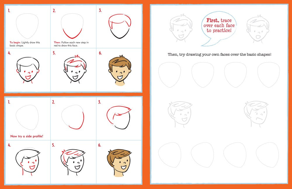 Learn to Draw... Faces (Easy Step-by-Step Drawing Guide) (Young Artist)