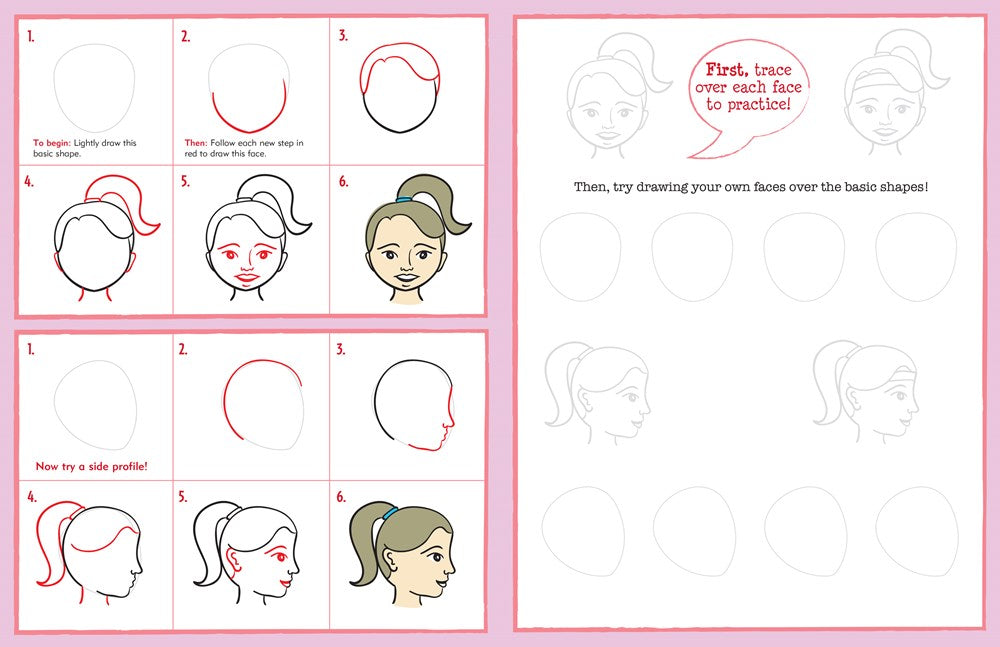 Learn to Draw... Faces (Easy Step-by-Step Drawing Guide) (Young Artist)