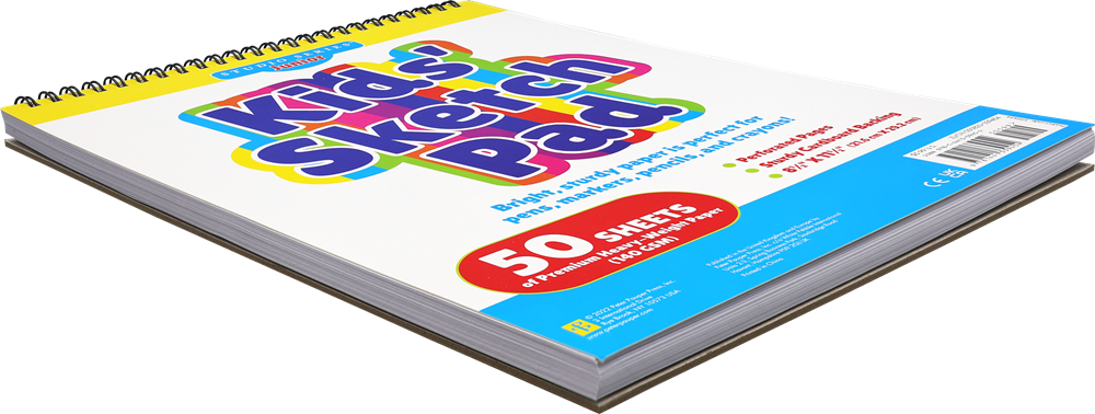 Kids' Sketch Pad (50 perforated sheets of high quality paper. Acid-free)