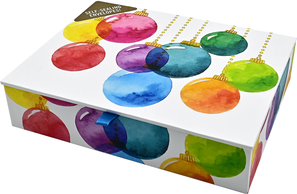 Deck the Halls Deluxe Boxed Holiday Cards (20 cards, 21 self-sealing envelopes)
