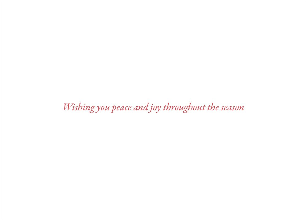 Wreath of Peace Deluxe Boxed Holiday Cards (20 cards, 21 self-sealing envelopes)